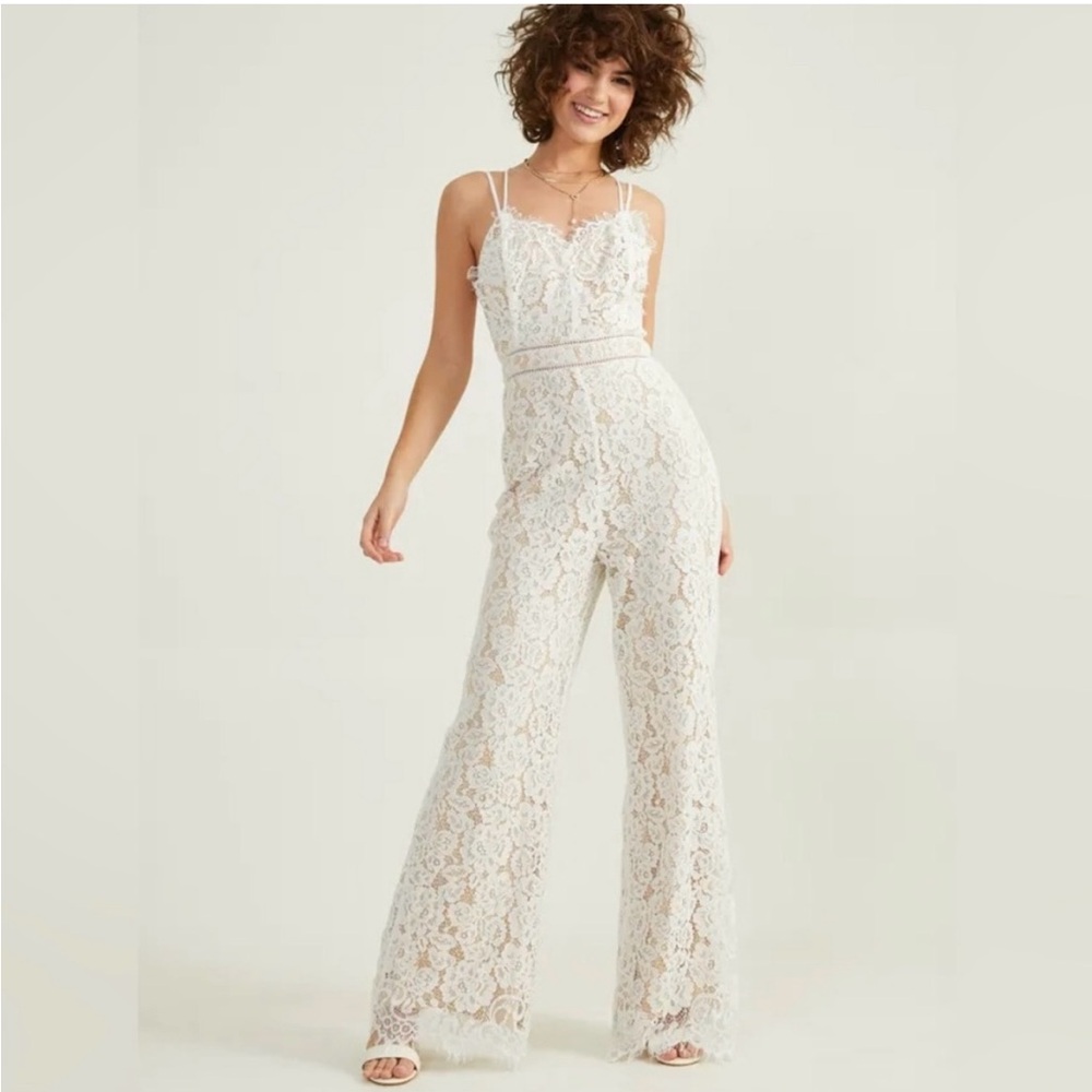 Altar’d State Gabbie Lace strappy pants jumpsuit
